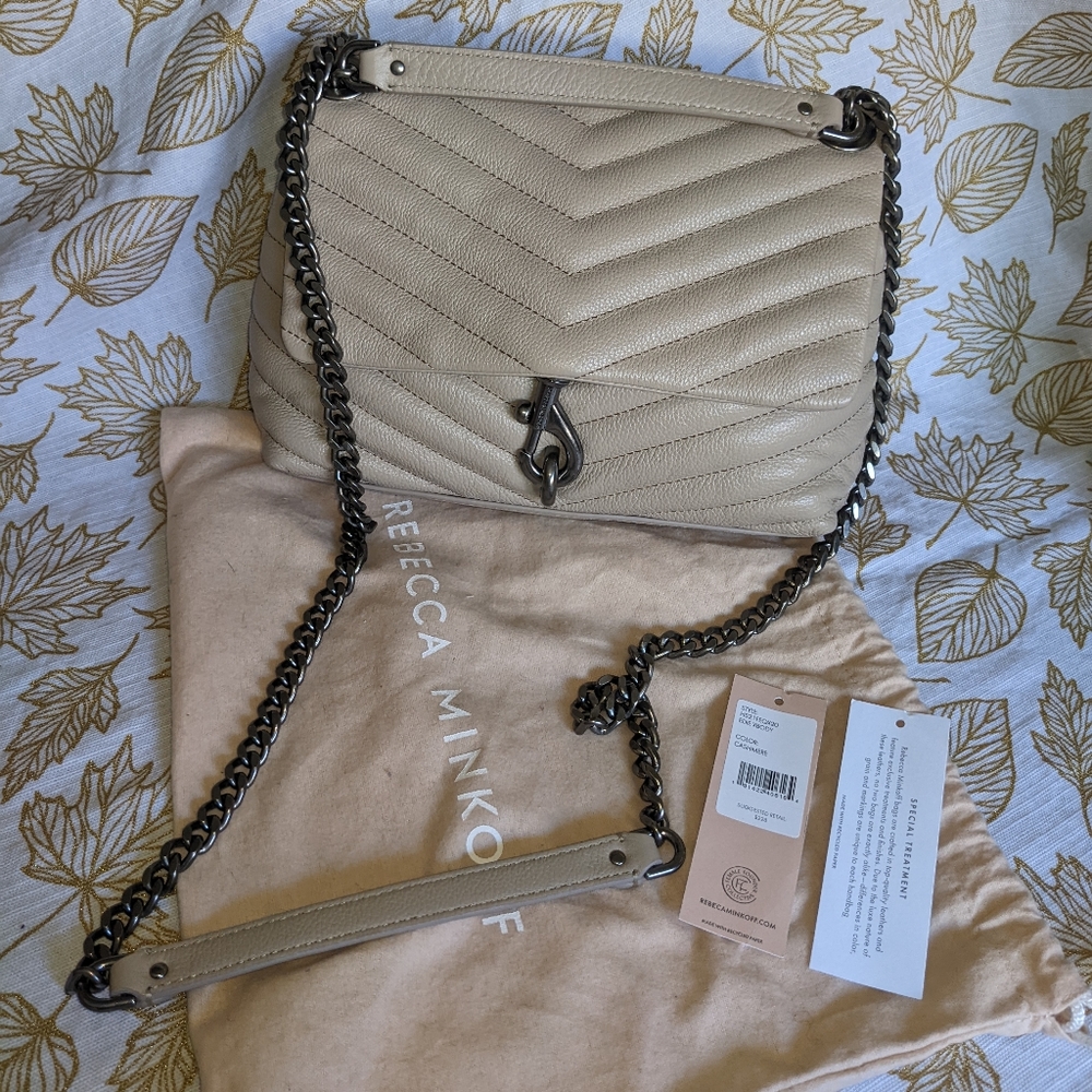 Rebecca Minkoff Edie Crossbody (Convertible Shoulder Bag) in Cashmere